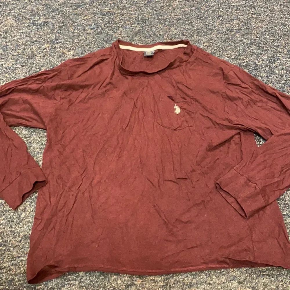 U.S Polo Assn. Burgundy Long sleeve tee sz. XL